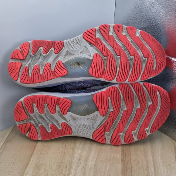 Women’s 9 Asics Gel Nimbus 23 Blue orange Gym Running Shoes Sneakers 1012A885 - Picture 9 of 10